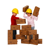 Smart Monkey Toys ImagiBRICKS™ Giant Construction Building Block Set, 24 Pieces 5024